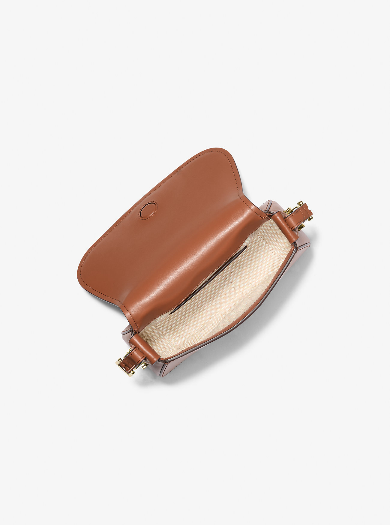 Lydia liten crossbody-veske i skinn – LUGGAGE