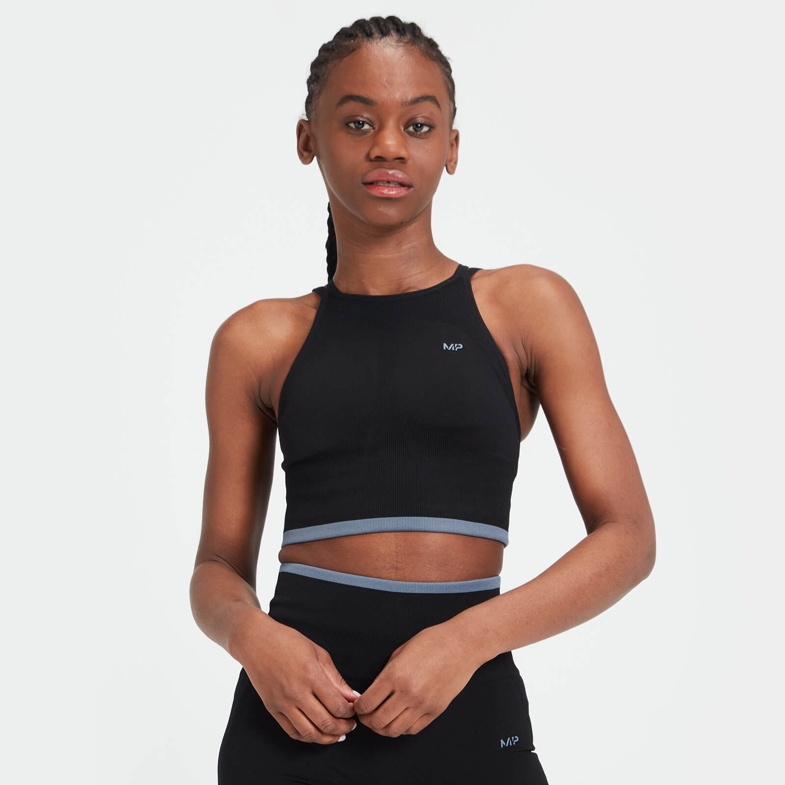 Brassière de sport sans coutures MP Adapt pour femmes – Noir