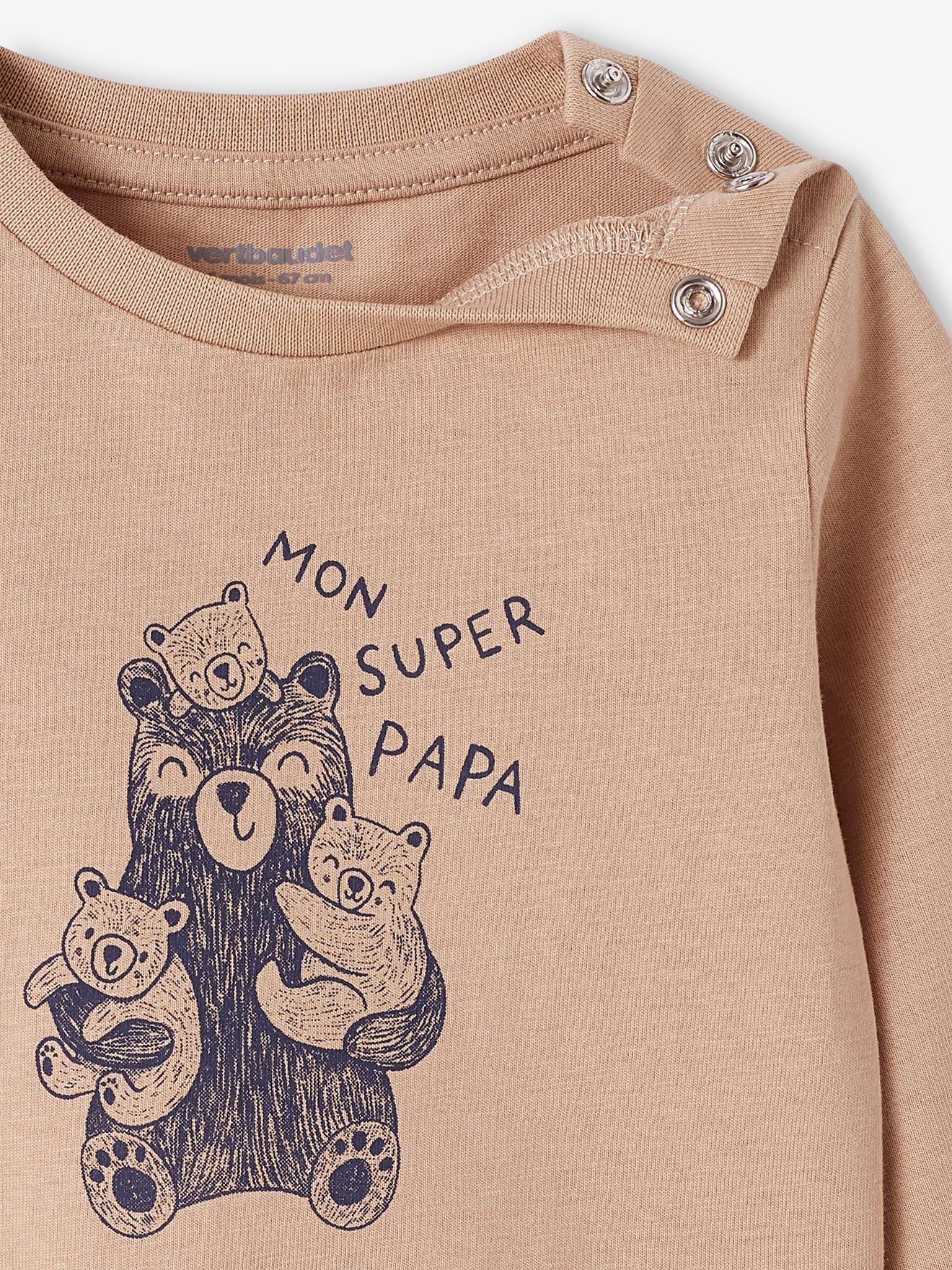 Lot de 2 tee-shirts Basics bébé manches longues écru