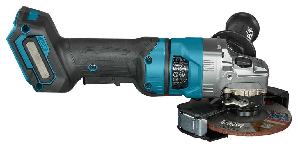 Polizor unghiular fără fir Makita GA050GZ 125 mm 40V Max fără baterii și încărcător