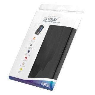 9-Pocket Mini American Zipfolio Xenoskin Schwarz (für X-Wing)