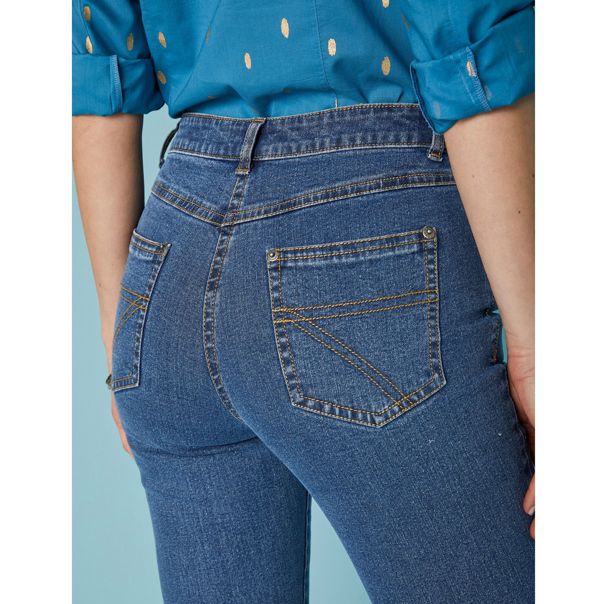 Jean coupe droite stretch