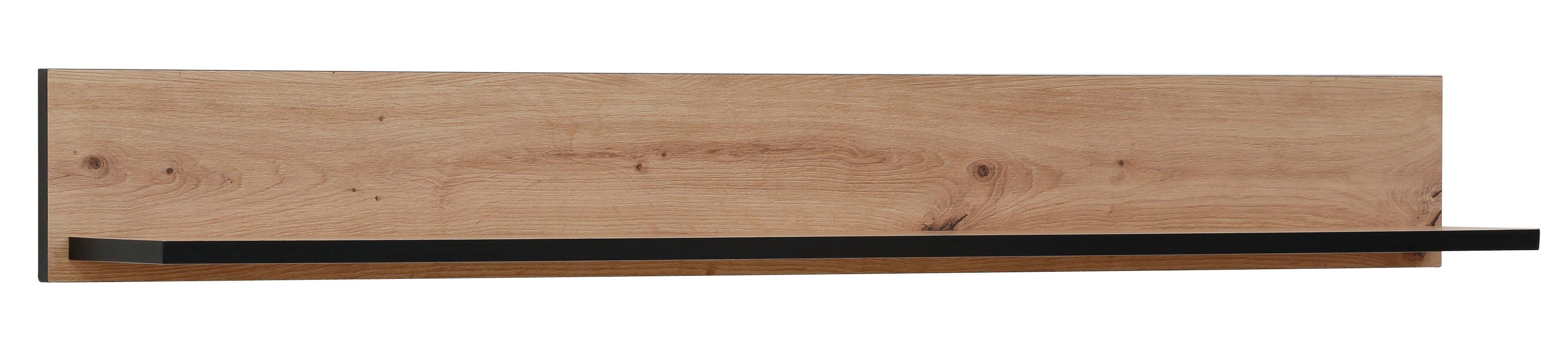 HELA Wandboard Ariana, Schwarz abgesetzte Kanten, 120 cm