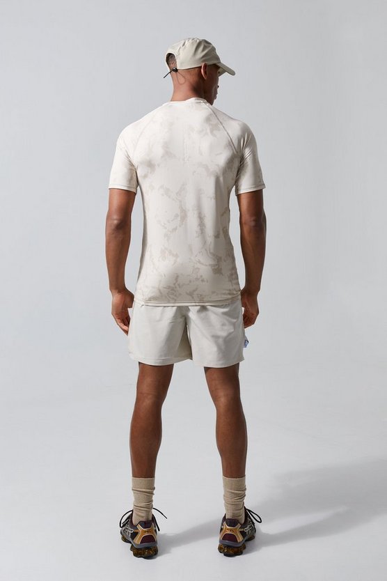 Active matte Stretch-Shorts mit Schlitz