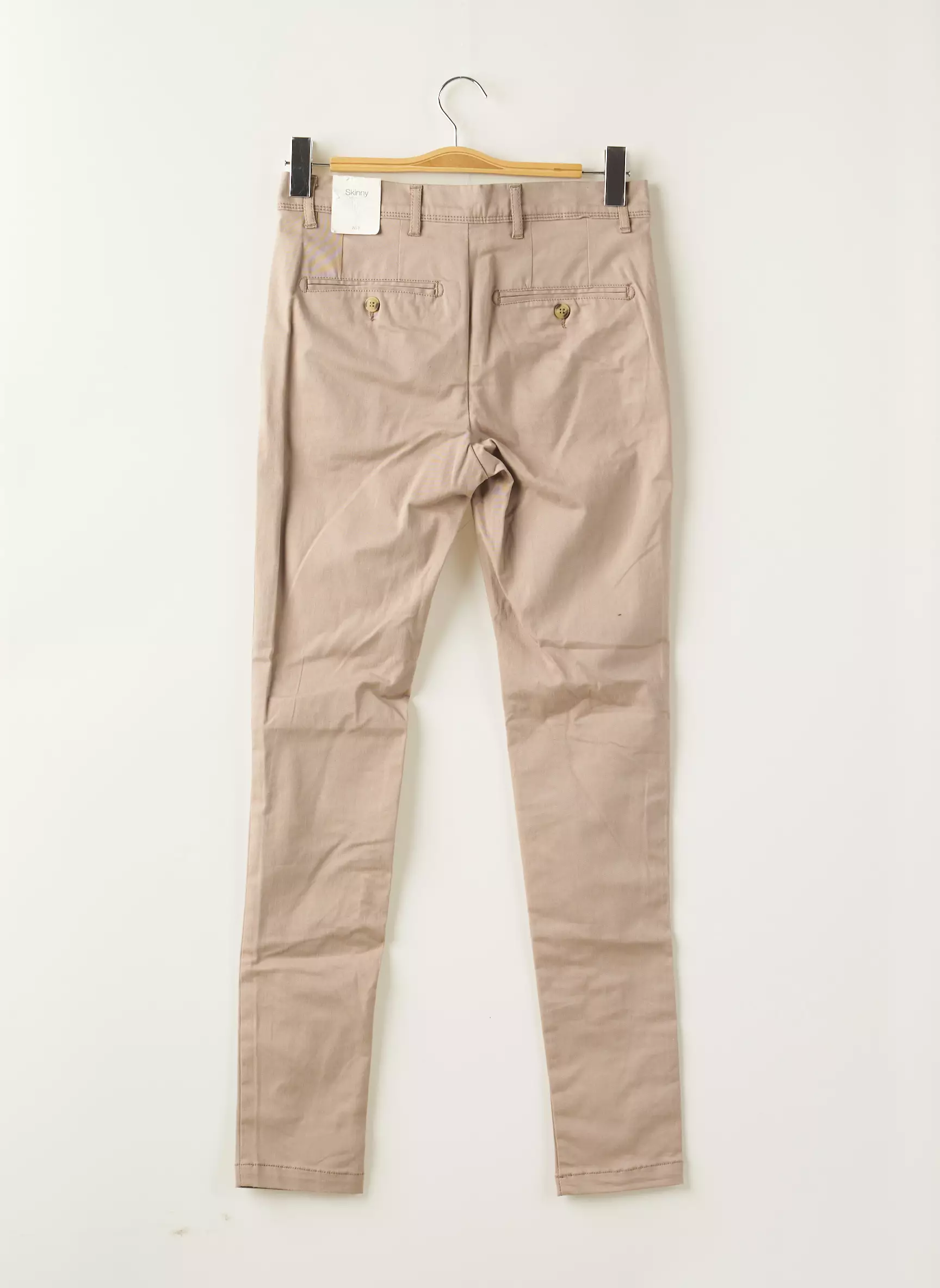 Celio Pantalons Chino Homme couleur beige