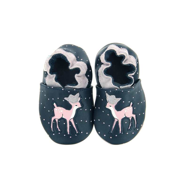 Chaussons cuir Little Fawn
