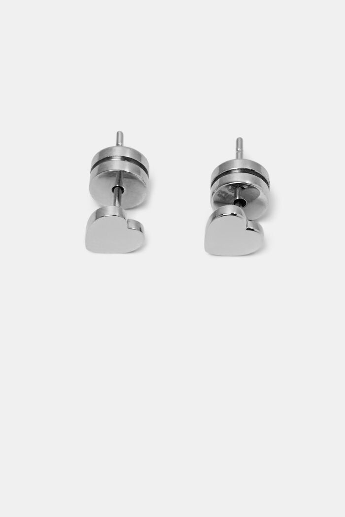 Herz-Ohrstecker aus Edelstahl