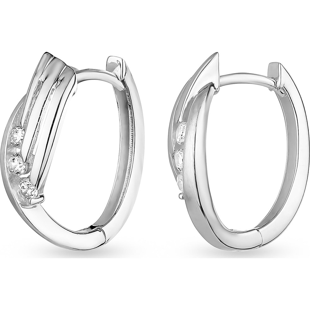 FAVS Créoles 925 Argent Boucles d'oreilles