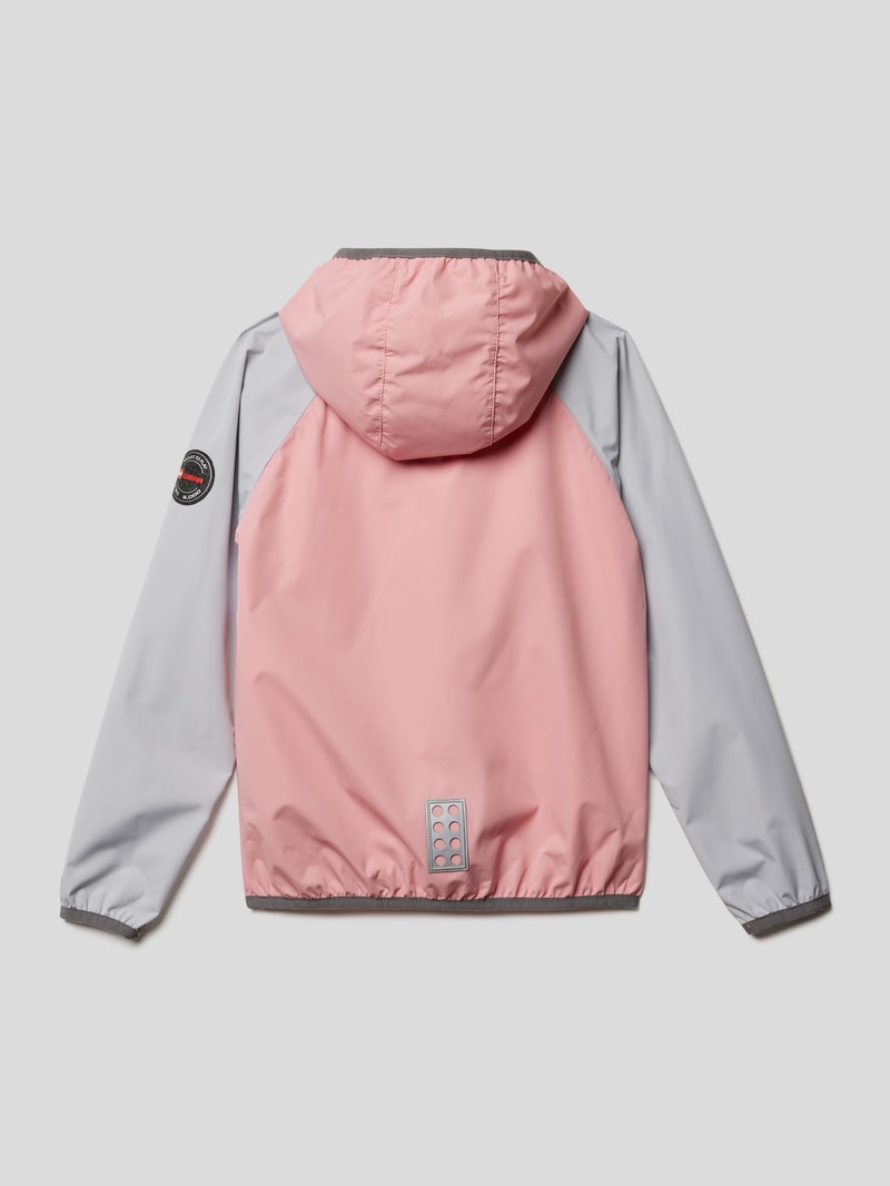 Jacke mit Label-Details in hellrosa