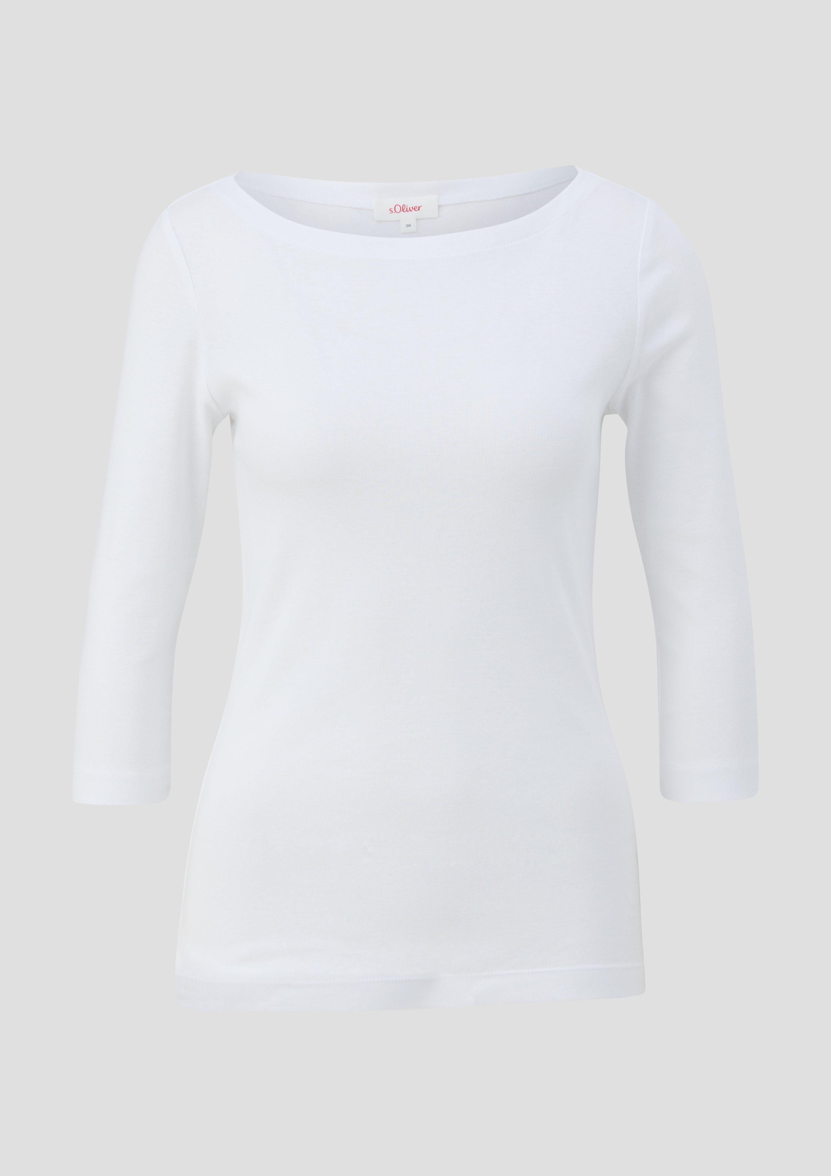 Rippshirt mit 3/4-Ärmeln  2145862-0100