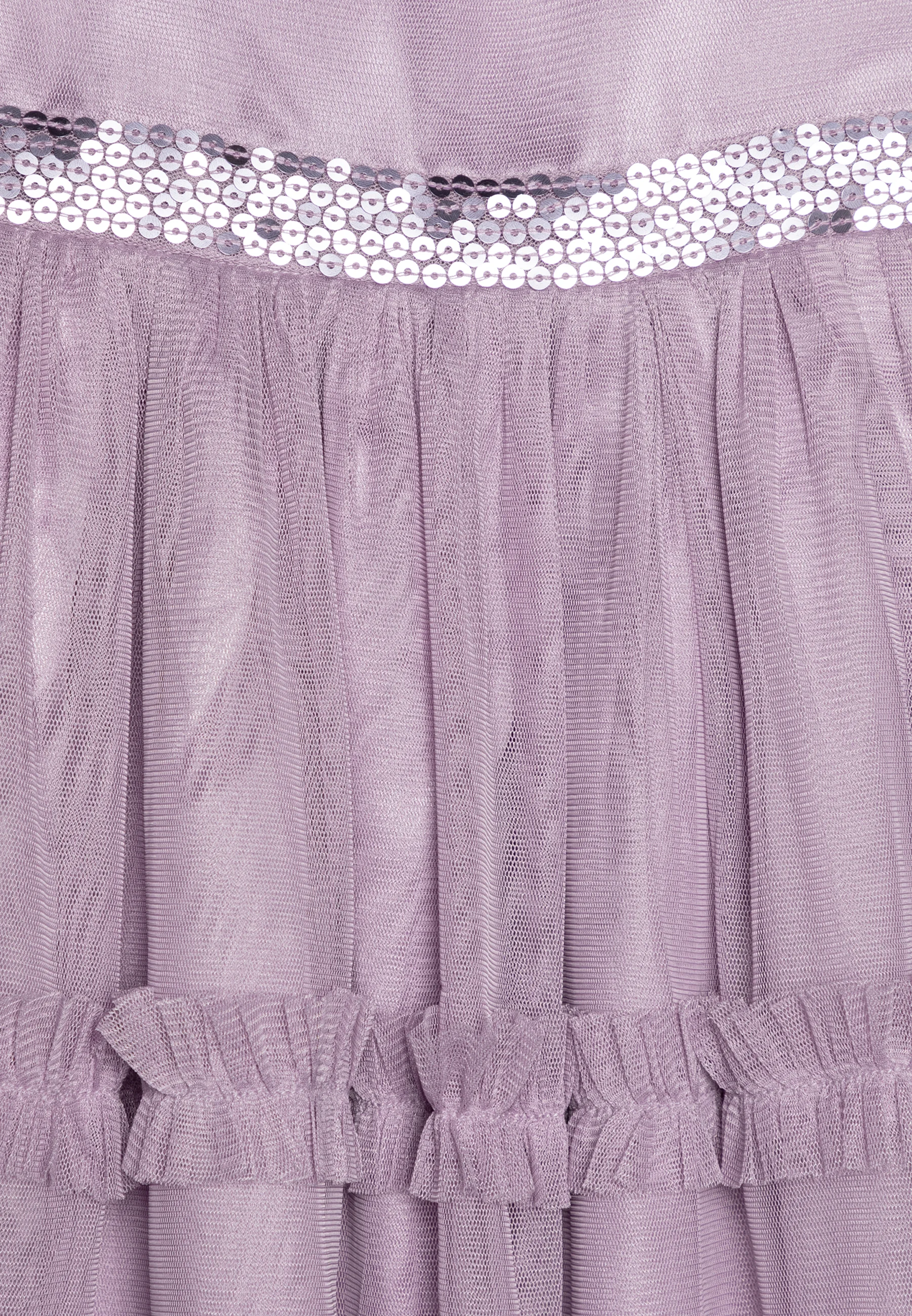 VESTIDO DE FIESTA CON VOLANTES Y LENTEJUELAS para niñas felices - Vestido elegante
