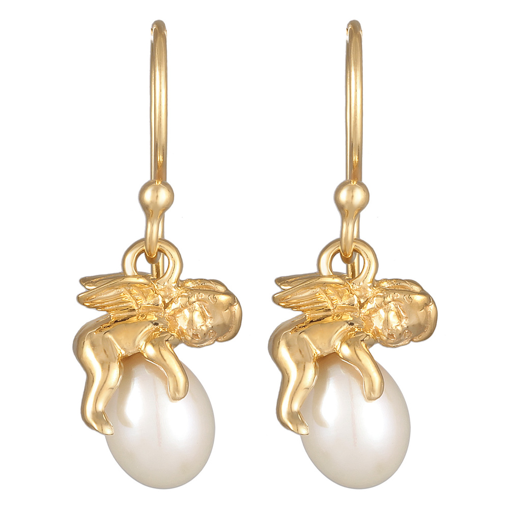 Elli Elli Boucles d'Oreilles Femmes pendentif d'oreilles ange gardien élégant avec Per Boucles d'oreilles