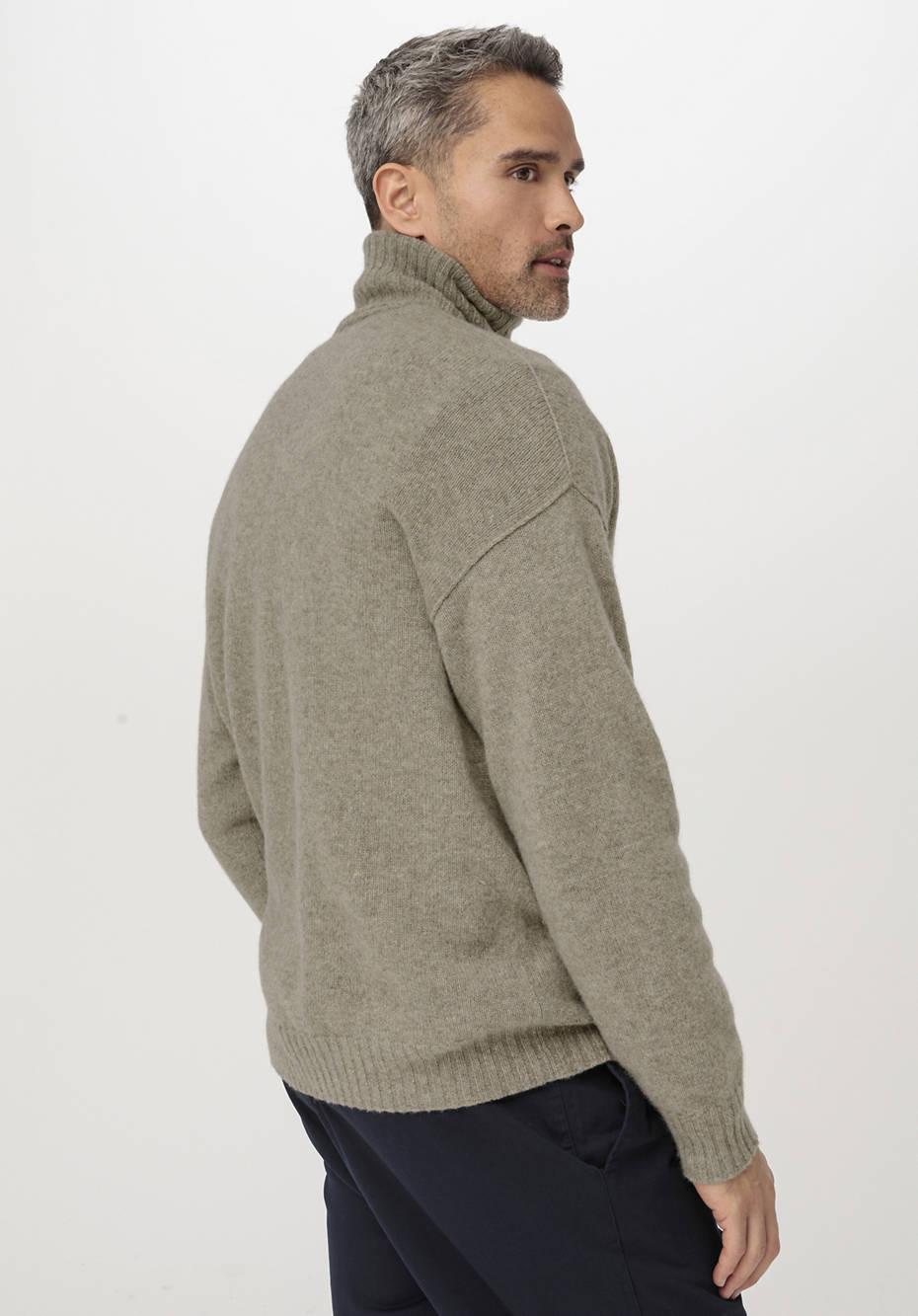 Rollkragen-Pullover aus reinem Yak