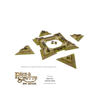Pike & Shotte Epic Battles - Star Fort with Ravelins Scenery Pack