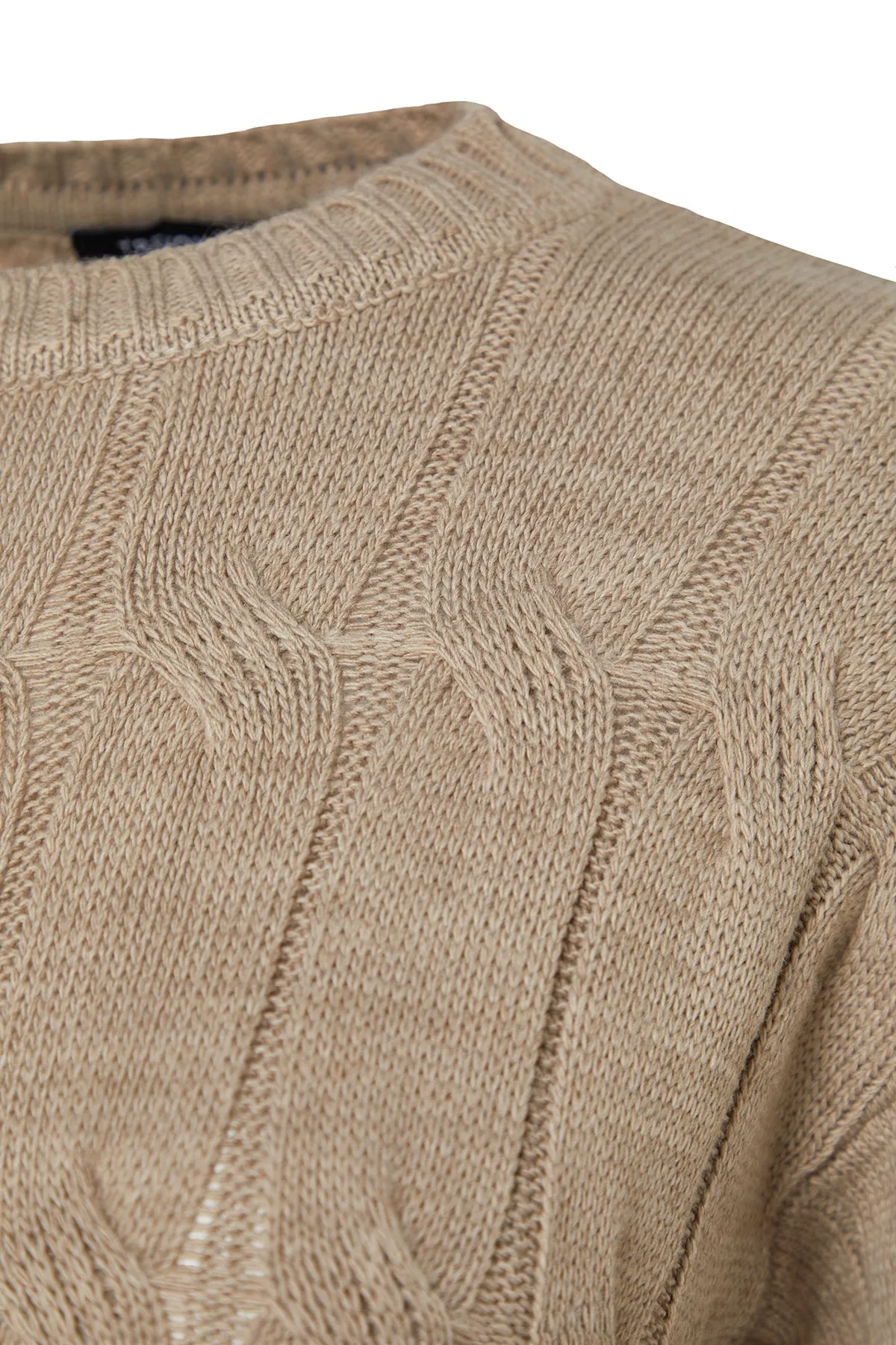Trendyol Collection  Nerzfarbenes Mini-Strickkleid aus Haarstrick TWOAW22EL0027