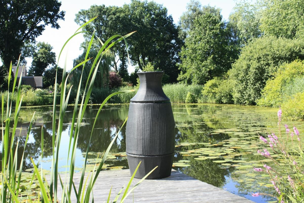 Garden Pleasure Harms Club-Set LINZ, Kunststoffgeflecht, schwarz