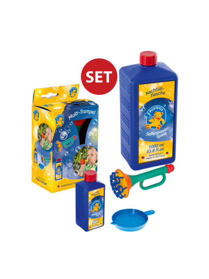 Pustefix PUSTEFIX Seifenblasen Multi-Bubble-Trompet   PUSTEFIX Nachfüllflasche 1.000ml günstig kaufen onesize