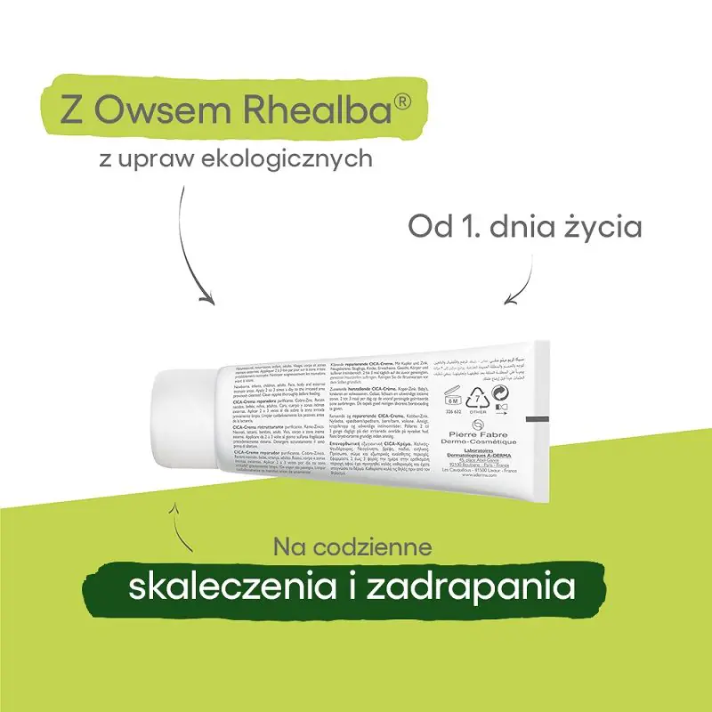 A-Derma Dermalibour+ Cica Regenererende Creme, 50 ml