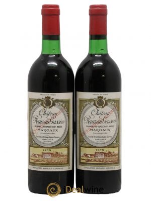 Château Rauzan-Gassies 2ème Grand Cru Classé  1975 - Lot de 2 Bouteilles