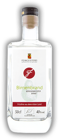 Feingeisterei Bürgermeister Birnenbrand Feingeisterei Bürgermeister Birnenbrand  0,5	 Liter - Vol 40%