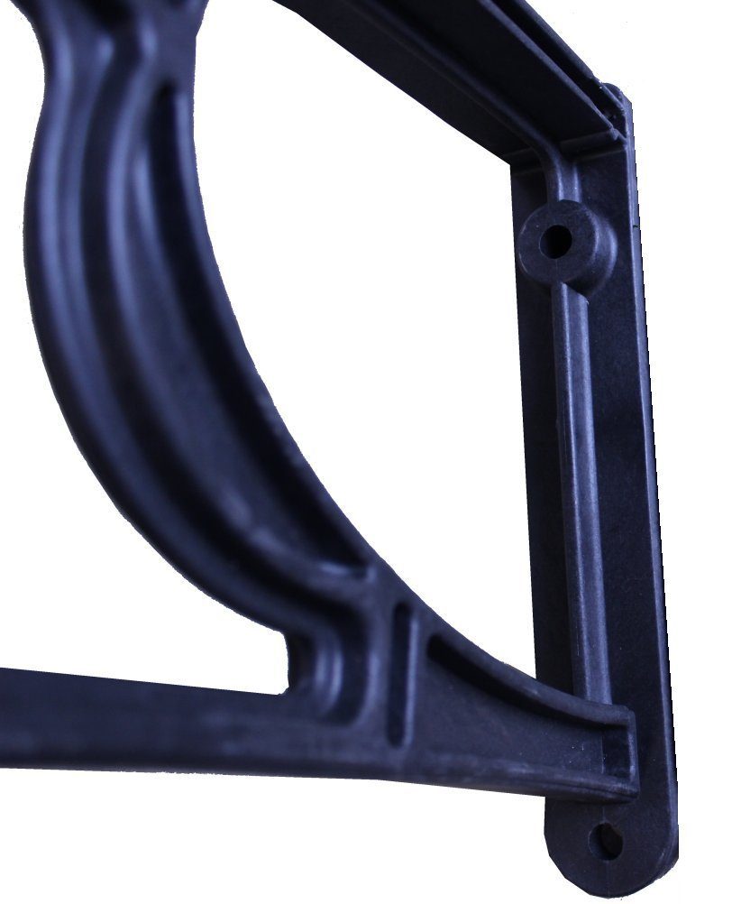 TRUTZHOLM Vordach Basic Vordach 100 x 295 cm schwarz Haustürdach