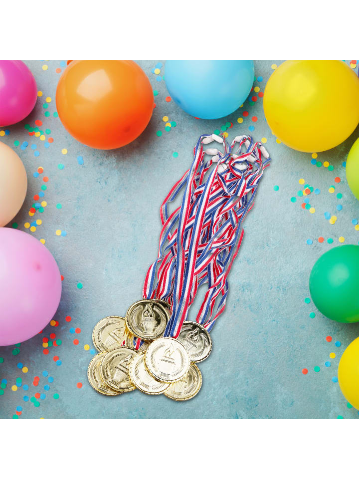 relaxdays 24x Goldmedaille in Gold günstig kaufen onesize