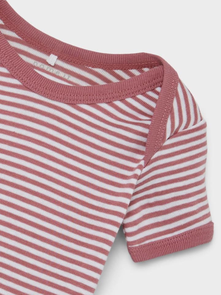 name it Baby kurzarm Body im 3er Pack mit Elefanten Motiv in Rosa günstig kaufen