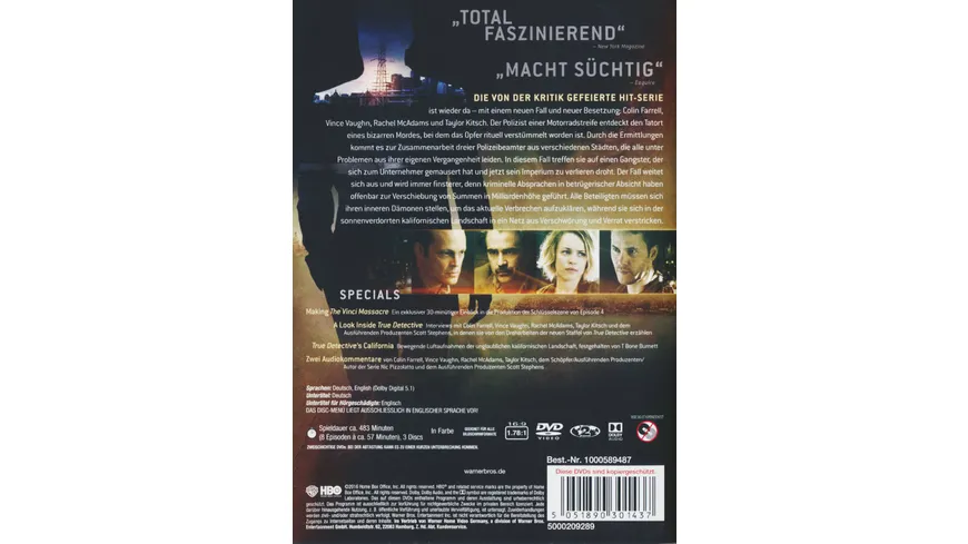 True Detective - Staffel 2  [3 DVDs]