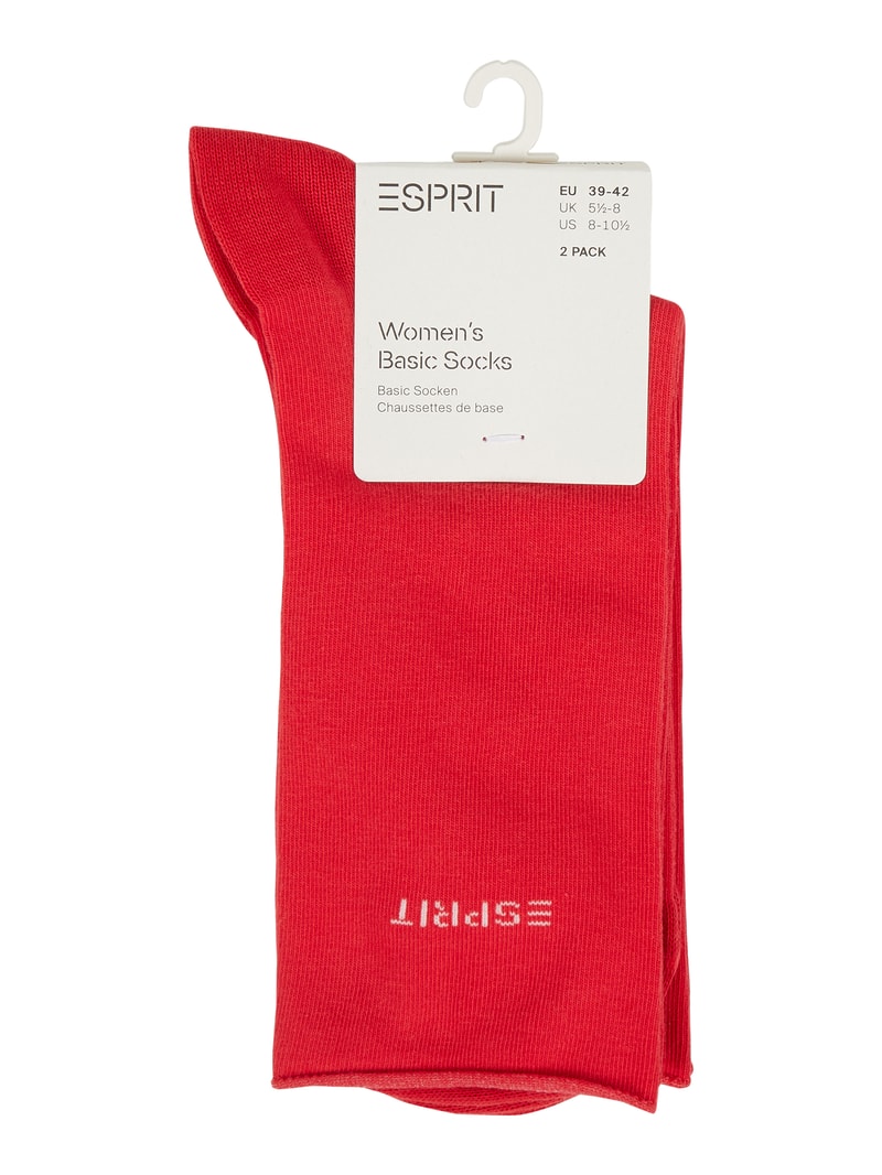 Socken im 2er-Pack in rot