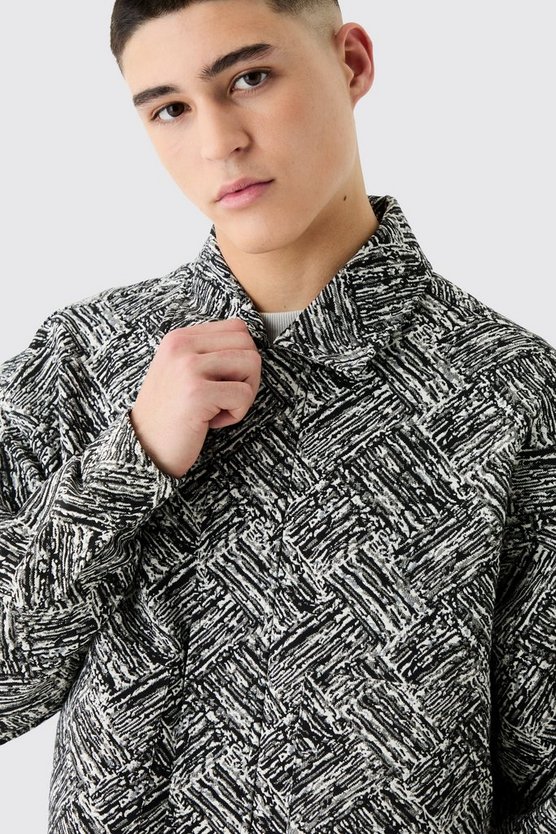 Kastige gemusterte Jacke