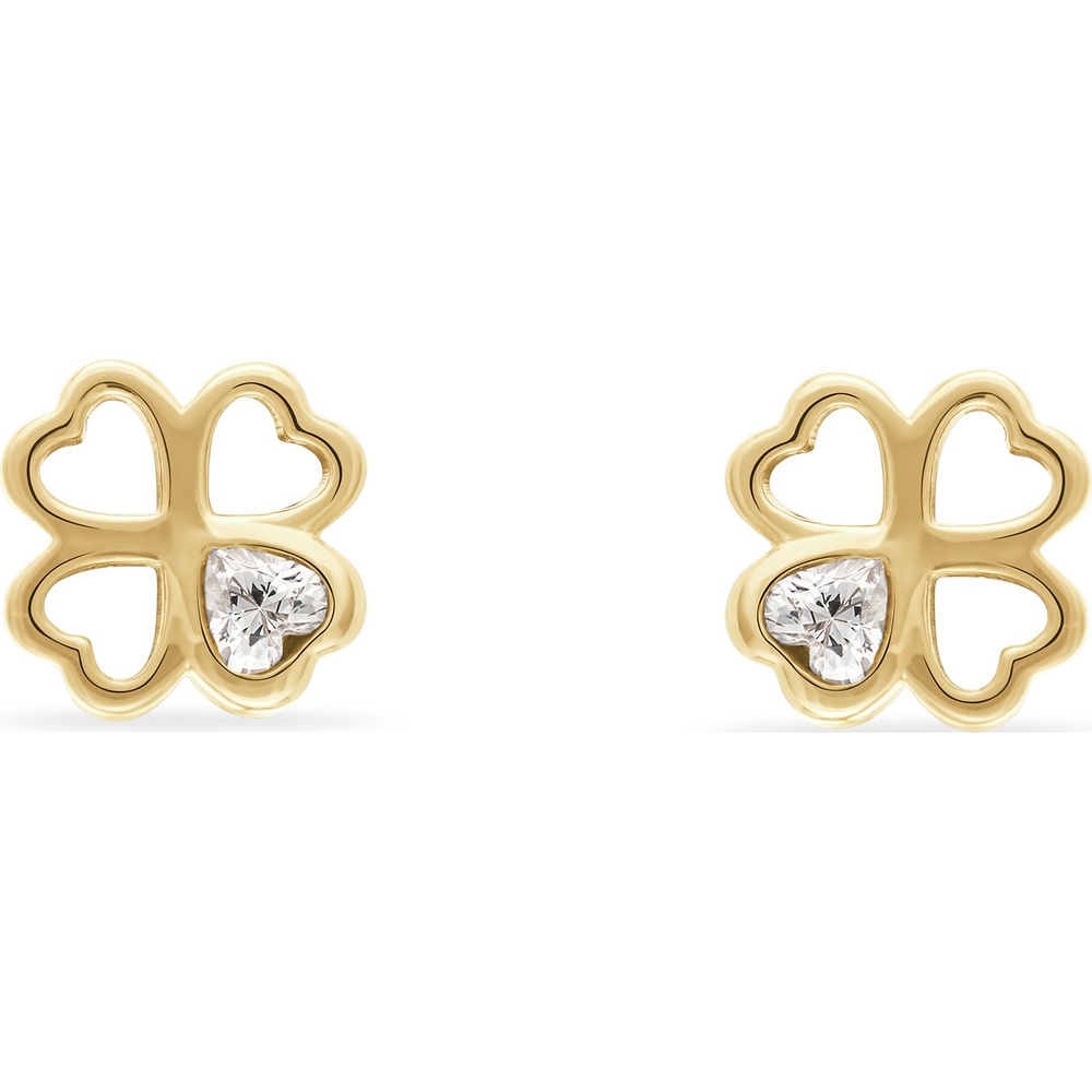 FAVS Boucles d'oreilles à fermoir à poussette 375 Or jaune Boucles d'oreilles