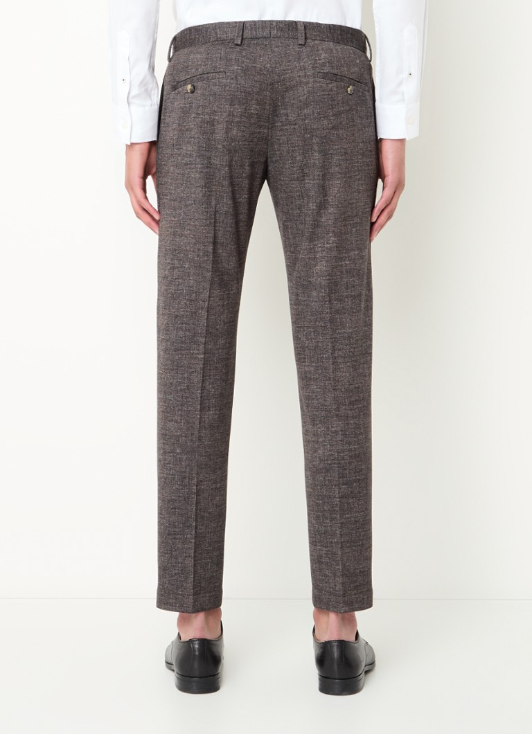 Strellson Kynd slim fit trousers with heather pattern and side pockets