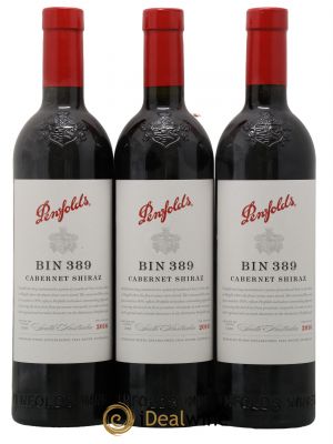 South Australia Penfolds Wines Bin 389 Cabernet Shiraz  2016 - Lot de 3 Bouteilles