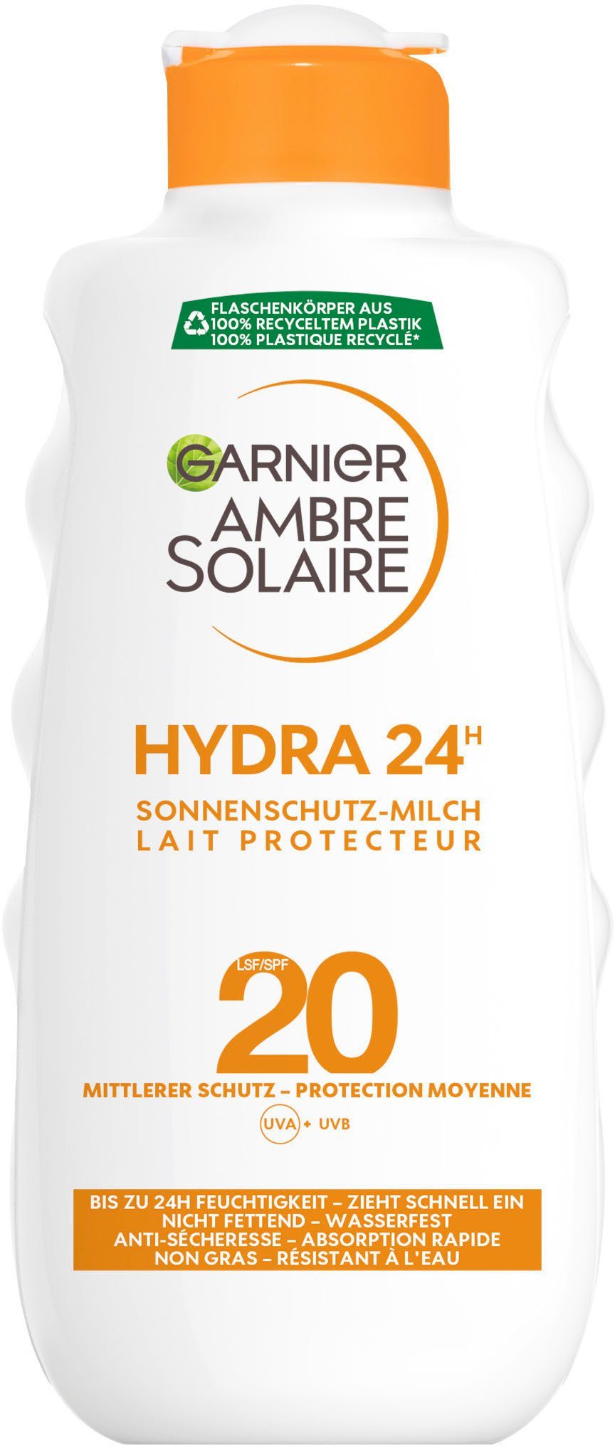 GARNIER Sonnenschutzmilch Garnier Hydra 24h Sonnenschutz-Milch LSF 20