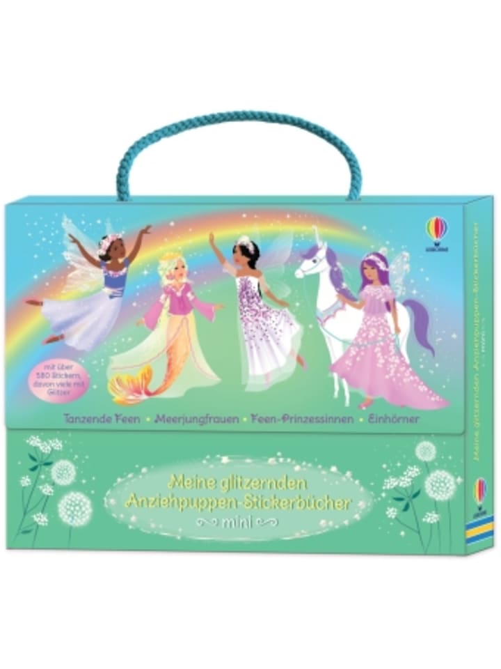 Usborn Buch - Meine glitzernden Anziehpuppen-Stickerbücher mini günstig kaufen onesize