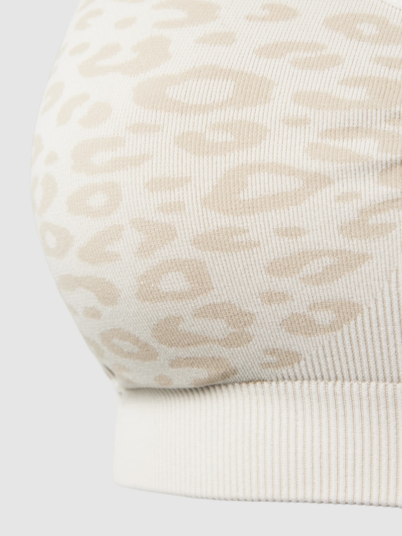 Umstands-BH mit Animal-Print Modell 'SHELBY' in weiß