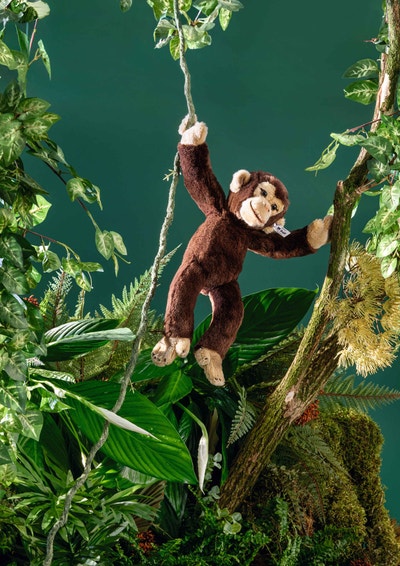 Koko Schimpanse, 35 cm, braun