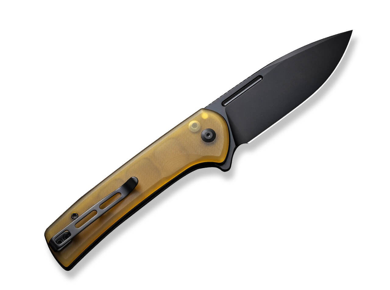 Conspirator Button Lock Ultem Amber & Black