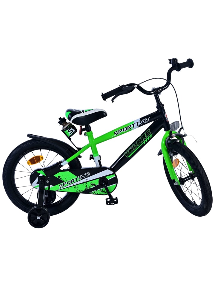 Volare Kinderfahrrad Sportivo für Jungen 16 Zoll Kinderrad Neon Grün Schwarz 4 Jahre günstig kaufen onesize