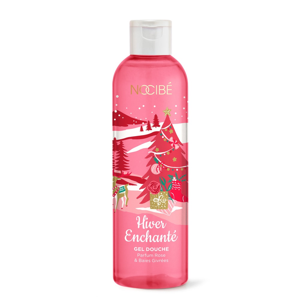 Nocibé Hiver Enchanté Gel douche parfum rose & baies givrées