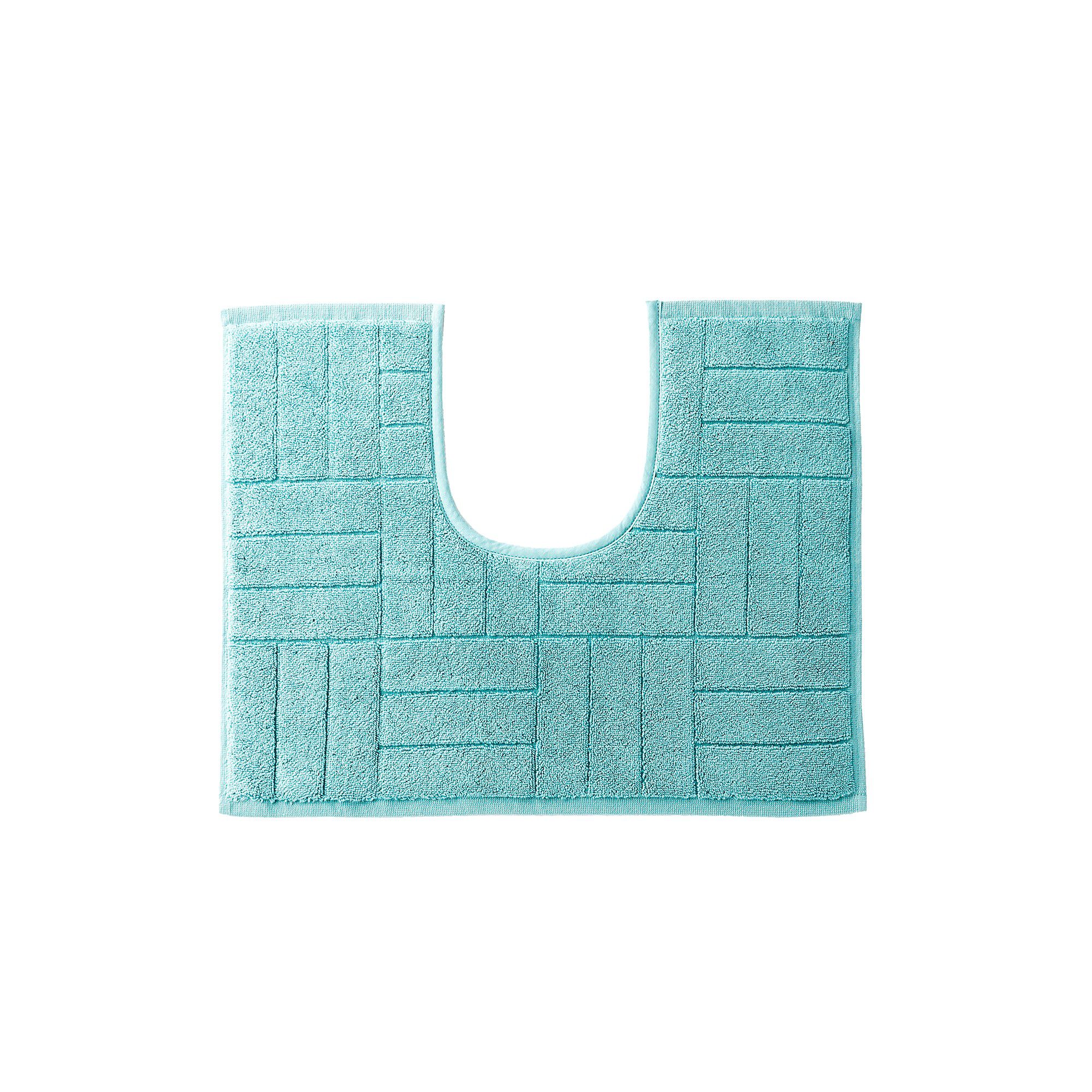 Tapis de bain éponge motif parquet