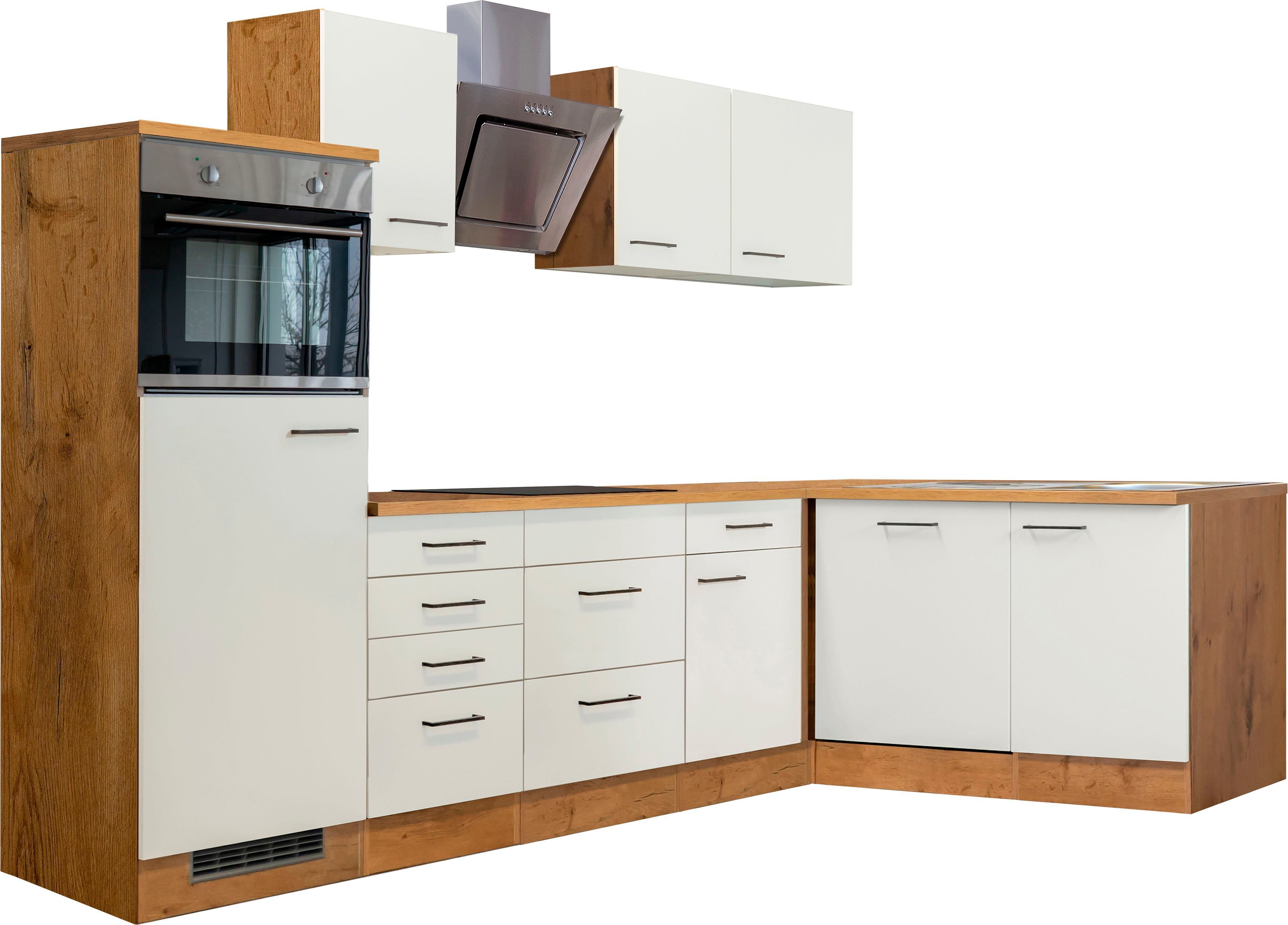 Flex-Well Winkelküche Vintea, mit E-Geräten, Gesamtbreite 280 x 170 cm