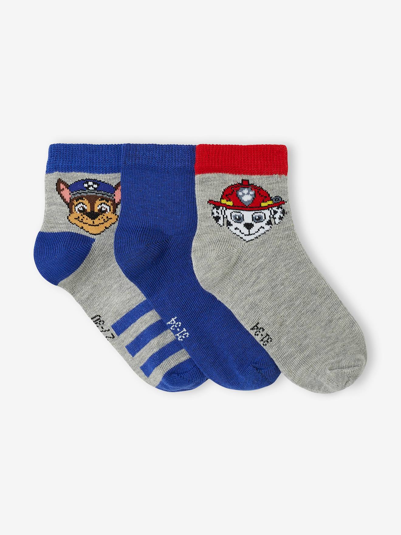 Lot de 3 paires de mi-chaussettes garçon Pat'Patrouille® bleu
