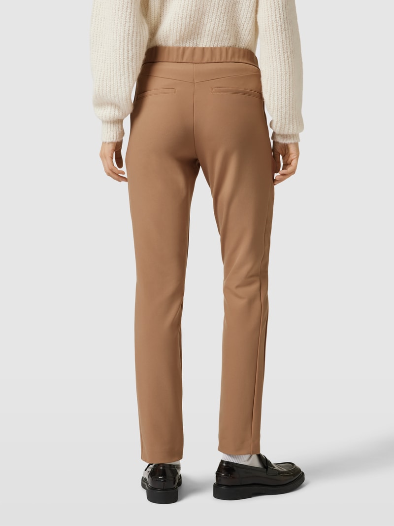 Verkürzte Jogpants mit elastischem Bund Modell 'ZENE' in sand