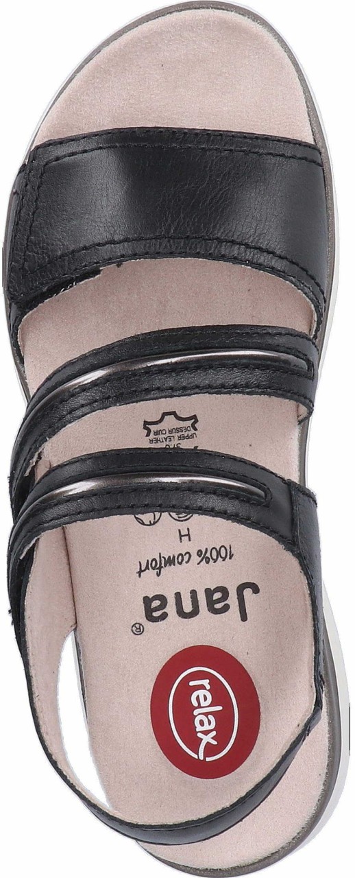 JANA Klassische Sandalen schwarz