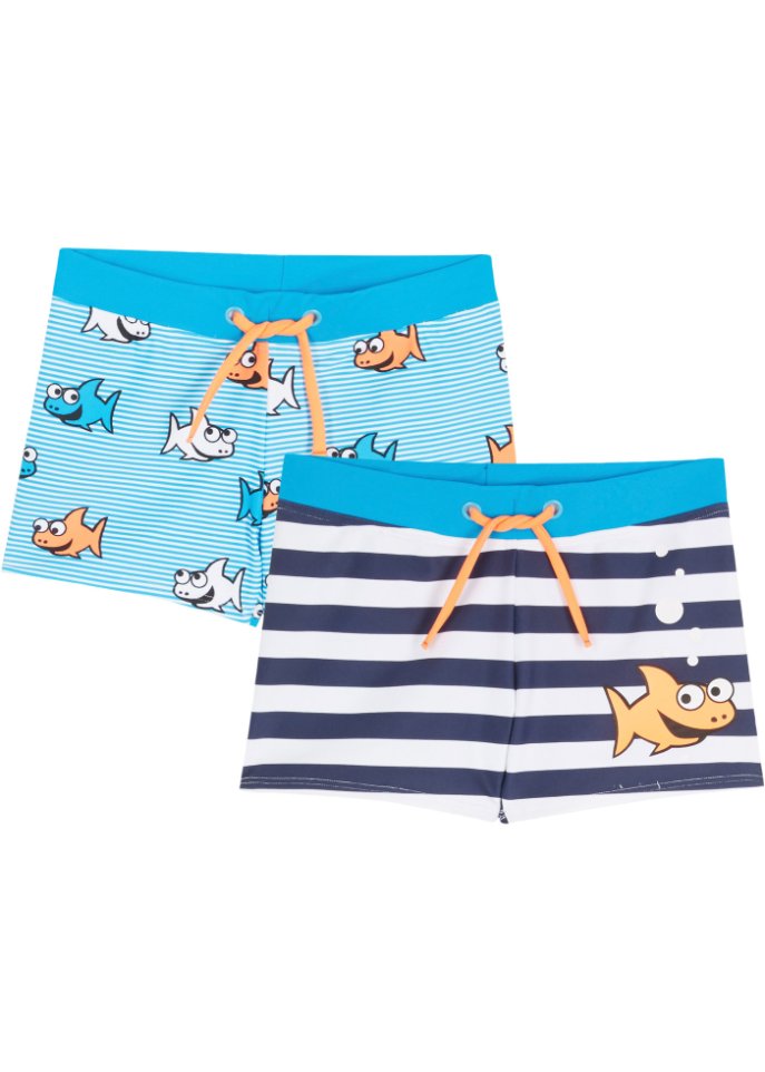 Jungen Badehose aus recyceltem Polyamid (2er Pack)