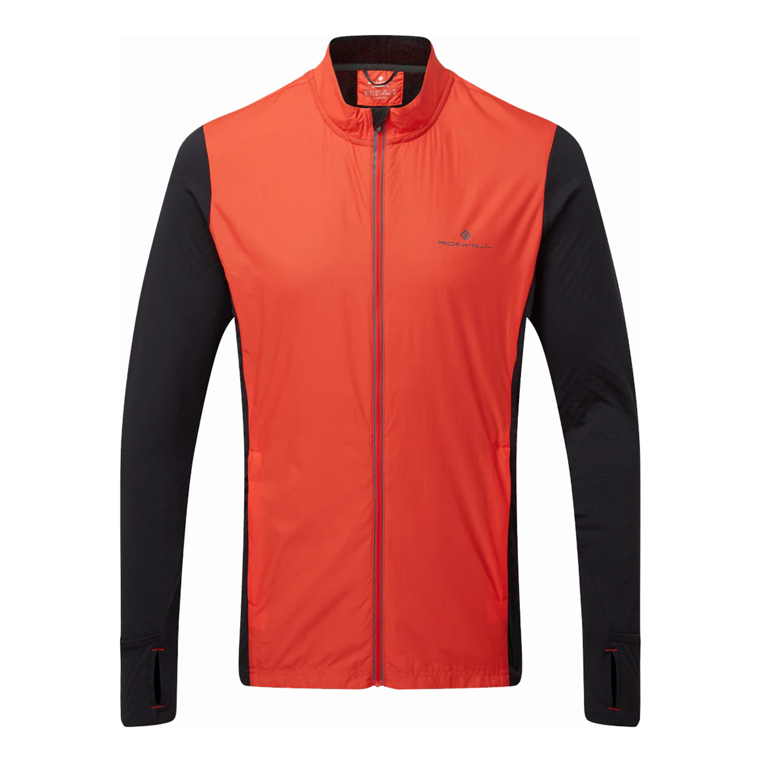 Tech Hyperchill Laufjacke Herren - Orange, Schwarz