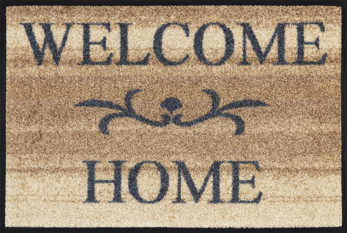 Fußmatte wash dry Welcome Home beige 40 x 60 cm
