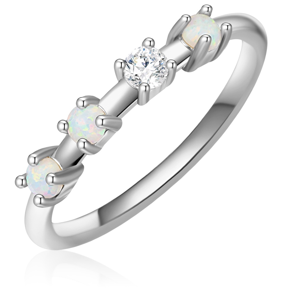 Glanzstücke München Bague en argent Argent sterling Oxyde de zirconium (CZ) en Argent Bague