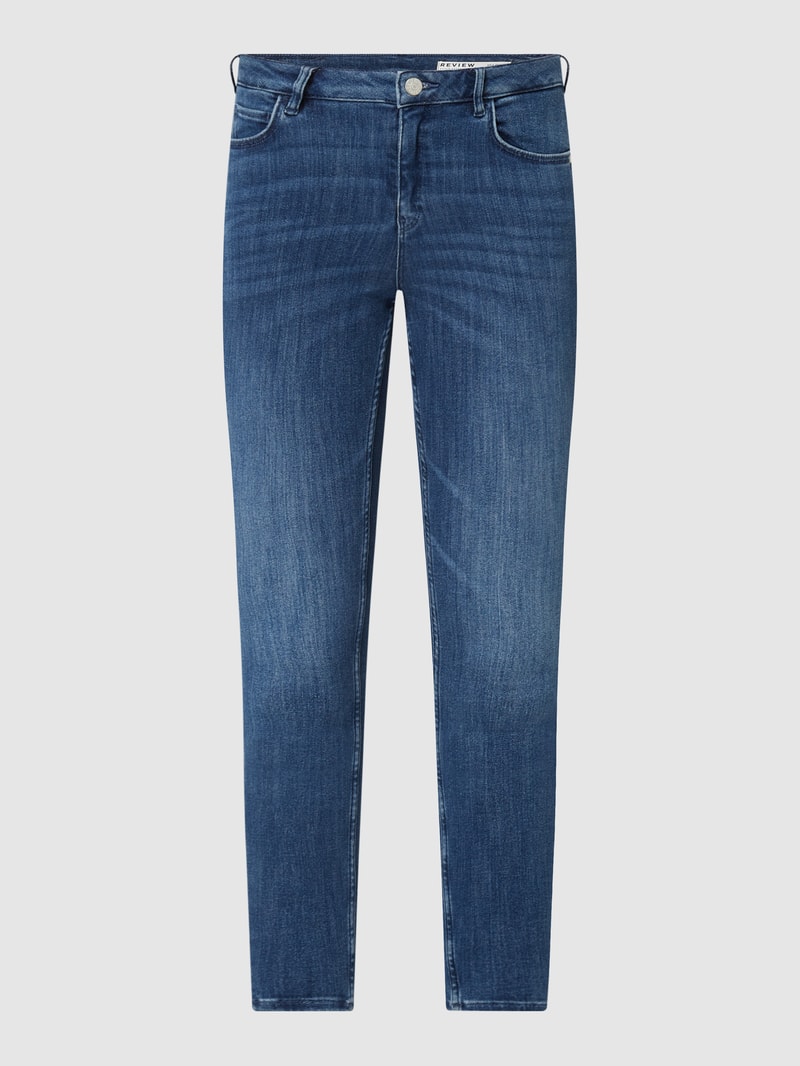 Slim Fit Jeans mit Stretch-Anteil in dunkelblau